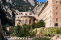 Montserrat monastery front view Royalty Free Stock Photo