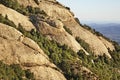 Montserrat mountain near Barcelona. Spain Royalty Free Stock Photo