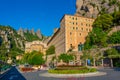 Montserrat, Spain, May 29, 2022: Santa Maria de Montserrat abbey