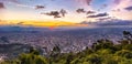 Montserrate view in Bogota, Colombia Royalty Free Stock Photo