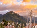 Montserrate view in Bogota, Colombia Royalty Free Stock Photo