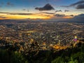 Montserrate view in Bogota, Colombia Royalty Free Stock Photo