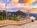 Montserrate view in Bogota, Colombia Royalty Free Stock Photo