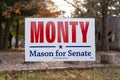 Monty Mason Campaign Yard Sign Royalty Free Stock Photo