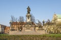 The monument of Adam Mickiewicz in Warsaw