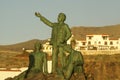 Monument in agaete gran canaria, spain, Royalty Free Stock Photo