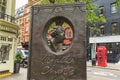 Monument Agatha Christie`s in London Royalty Free Stock Photo