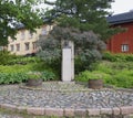 Monument Albert Edelfelt in Porvoo Royalty Free Stock Photo