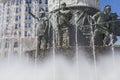 Monument of Alexander the Great in downtown of Skopje, Macedonia Royalty Free Stock Photo