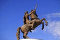 Monument of Alexander the Great, Skopje Royalty Free Stock Photo