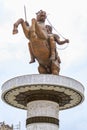 Monument of Alexander the Great, Skopje Royalty Free Stock Photo