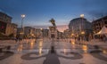 Monument of Alexander the Great in Skopje, Republic of North Macedonia Royalty Free Stock Photo