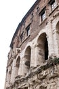 monument of ancient rome, marcellus theater. historical building of ancient rome, tourism and archeology