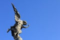 Isolated statue of an angel in La Recoleta Cemetery in Buenos Aires, Argentina Royalty Free Stock Photo