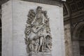 Monument of Arc de triomphe de l`Etoile or Triumphal Arch of the Star in Paris, France Royalty Free Stock Photo