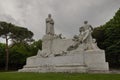 Monument in Arezzo, TUscany, Italy. Royalty Free Stock Photo