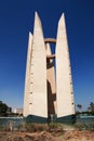 The monument on Aswan dam, Egypt, Africa Royalty Free Stock Photo