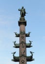 Monument of the Austrian Admiral Wilhelm von Tegethoff. One of the most prominent naval commanders of the XIX century. Known for h