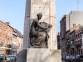 Monument aux martyrs, mÃÂ©morial, sculpture en bronze et en pierre par Ãâ°mile Devreux  et Jules Lagae dans un style nÃÂ©oclassique. Royalty Free Stock Photo