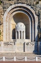 Monument aux Morts Memorial to Fallen on Rauba Capeu in World War I at Chateau Castle Hill in historic Nice Port in France Royalty Free Stock Photo