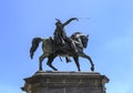 Monument of Bana Josip Jelacic in Zagreb, Croatia.