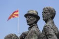 Monument of the Boatmen of Salonica in Skopje - Macedonia Royalty Free Stock Photo
