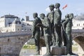 Monument of the Boatmen of Salonica in Skopje - Macedonia Royalty Free Stock Photo