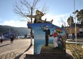 Monument Bolivian naval don Eduardo Avaroa in San Pablo.