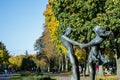 Monument of boy and girl