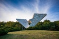 Monument broken wings, also called V/3, dedicated to the victims of WW2