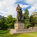 The monument of Bulgarian national hero Hristo Botev in Vratza Royalty Free Stock Photo