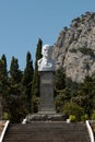 Monument bust to Lenin in Yalta