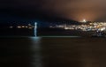 Monument called Havmannen, night photos Royalty Free Stock Photo