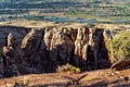 Monument Canyon in Golorado national Monument at Sunset Royalty Free Stock Photo