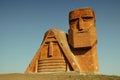 Monument in the capital of Nagorno-Karabakh, Stepa Royalty Free Stock Photo