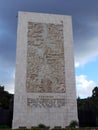 Monument Carabobo battle Simon Bolivar and other heroes of independece, Independence Monument, Los Proceres, Caracas, Venezuela Royalty Free Stock Photo