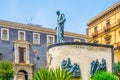 Monument of cardinal Dusmet in Catania, Sicily, Italy Royalty Free Stock Photo