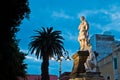 Monument at Carloforte harbor, San Pietro island, Sardinia Royalty Free Stock Photo