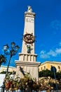 Monument at Carloforte harbor, San Pietro island, Sardinia Royalty Free Stock Photo