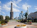 Monument and the Cathedral of Maloyaroslavets