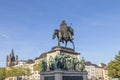 Monument in center of Cologne of Kaiser Freidrich Wilhelm at Heumarkt