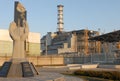 A Monument in Chernobyl Nuclear Power Plant Royalty Free Stock Photo