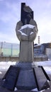 Monument at the Chernobyl Power Plant Royalty Free Stock Photo