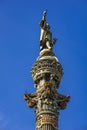 Monument of Christopher Columbus in Barcelona, Spain Royalty Free Stock Photo