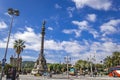 Monument of Christopher Columbus in Barcelona, Spain Royalty Free Stock Photo