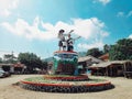 The monument of ciboleger in the Baduy tribe