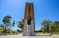 The monument commemorates King George V in Melbourne
