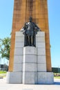 The monument commemorates King George V in Melbourne