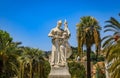 Monument commemorating the annexation of Menton by France inaugurated in 1896 Royalty Free Stock Photo