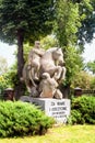 Monument commemorating the Battle of Komarow in Poland